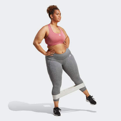 Women's adidas Optime Stash Pocket Training 7/8 Leggings (Plus Size)