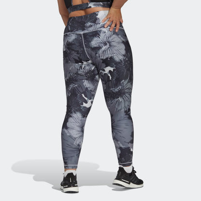 Women's adidas Training Essentials Printed High-Waisted Leggings (Plus Size)