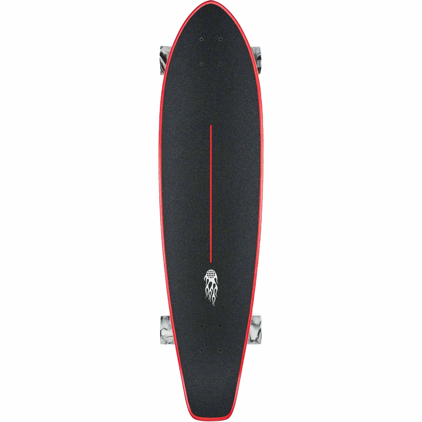 Globe The All Time Longboard Complete Red Flames 35"