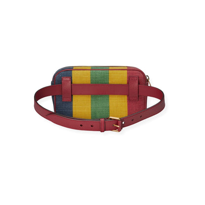 GUCCI Baiadera Stripe Canvas Belt Bag