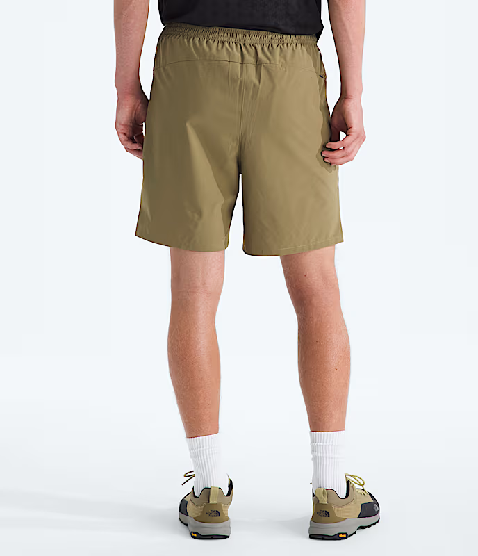The North Face - Men's Wander 2-In-1 7in Short - Cedar/TNF Black