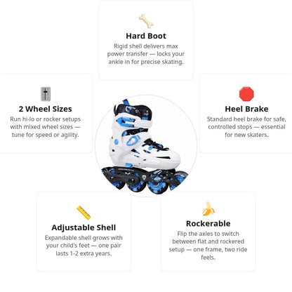 Flying Eagle ND Nadia Blue Kids Skates